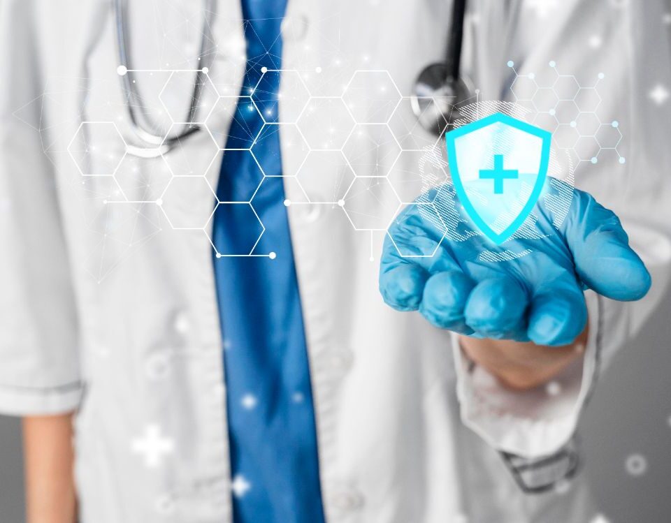 Segurança Cibernética em Telemedicina imagem conceito de segurança cibernética na medicina