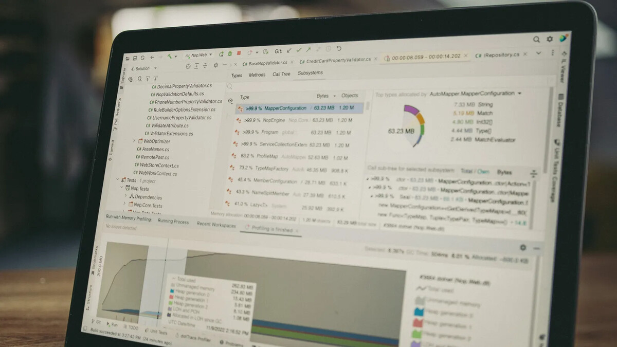 Tela de notebook com ambiente de análise e código